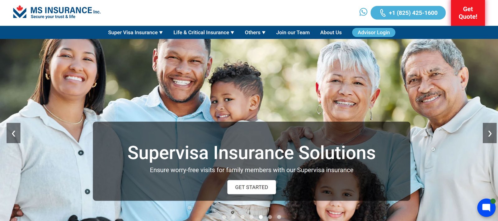Insurance Company Website